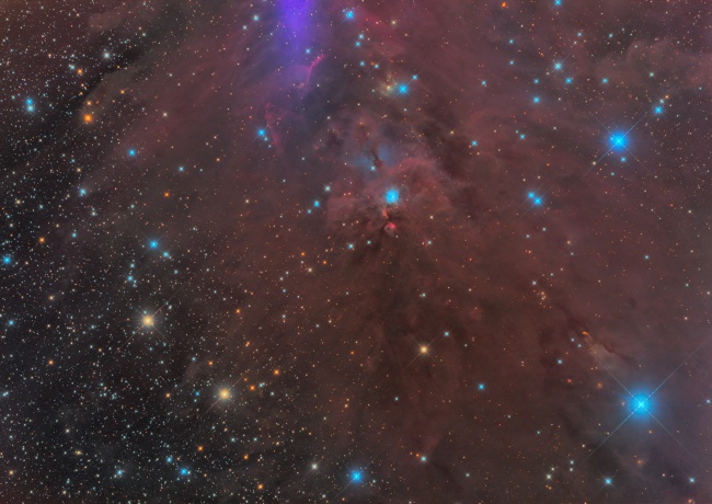 Orion "A" molecular cloud complex, NGC1999, astrophotography chile