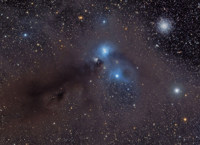 Nebula Complex in Corona Australis, astrophotography chile
