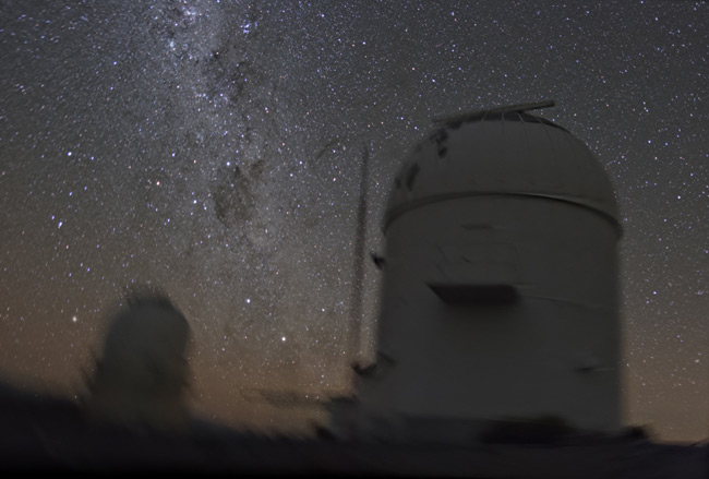 Looking to the south at La Silla Observatory