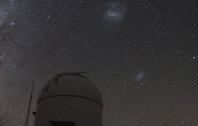 Magellanic Clous over the dome