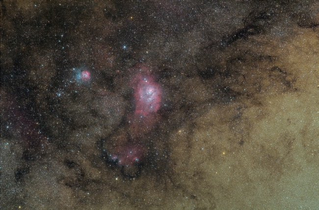 Sagittarius Trio Wide Field
